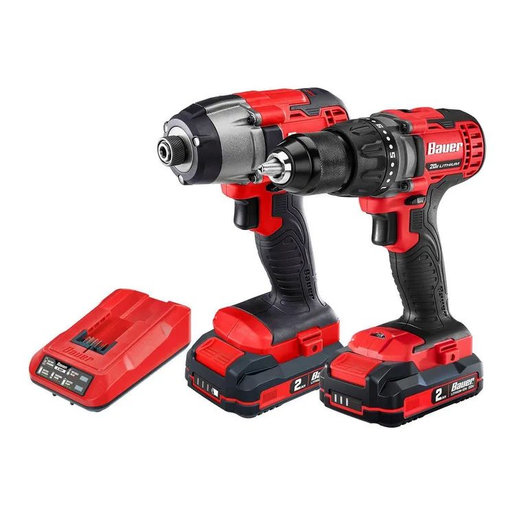 Combo 2 Herramientas 20V: Taladro E Impacto (Bauer)