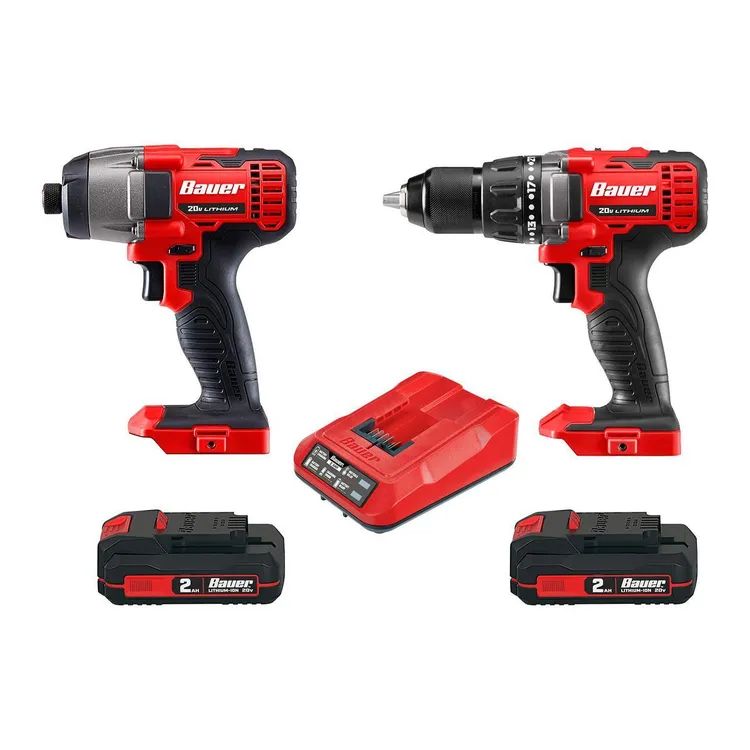 Combo 2 Herramientas 20V: Taladro E Impacto (Bauer)