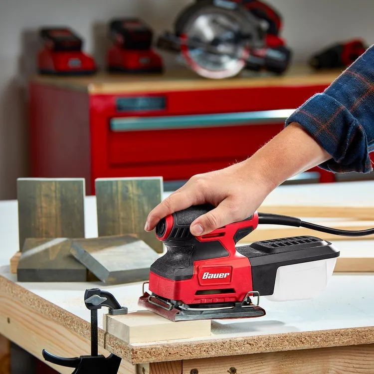 Lijadora Orbital De Palma 1/4" (Bauer)