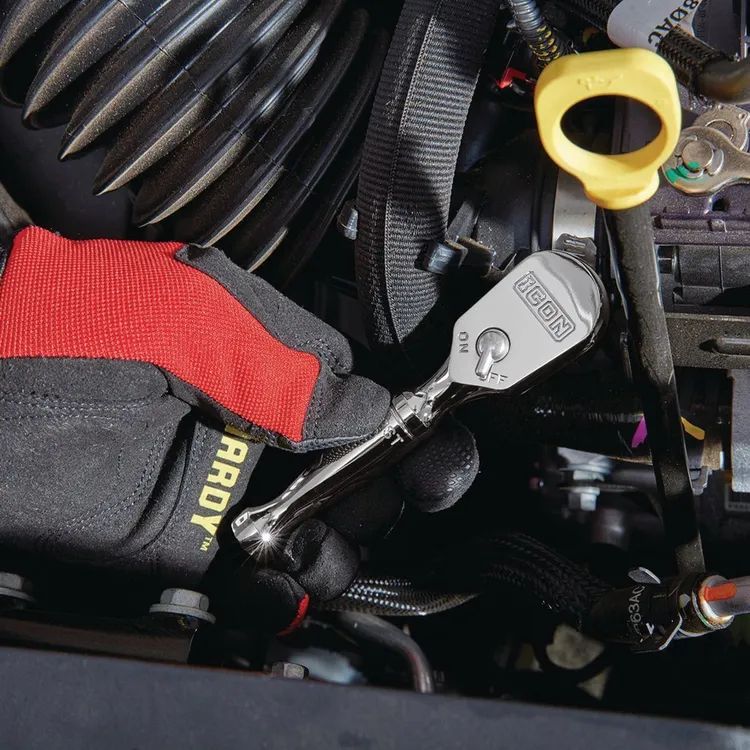 Matraca Profesional De Mango Corto Y Perfil Bajo 3/8" (Icon)